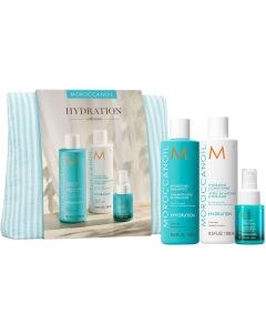 Moroccanoil Hydration Collection Spring Set (Shampoo 250ml, Conditioner 250ml & Leave-in Conditioner 50ml)
