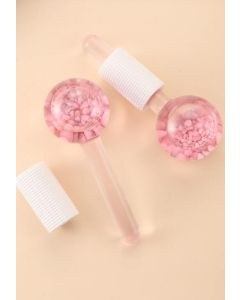 Bobby Warren Energy Stone Crystal Transparent Ice Ball - Watermelon Pink