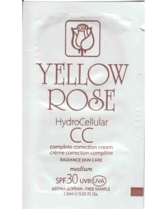 Yellow Rose Hydrocellular CC Cream SPF 30 (UVA/UVB) Medium (1ml) - SAMPLE