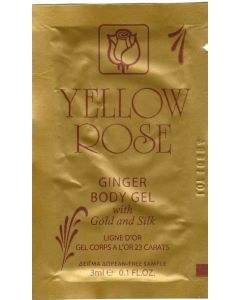 Yellow Rose Ginger Body Gel With Gold and Silk (3ml) - SAMPLE