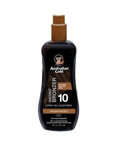 Australian Gold Instant Bronzer Spray Gel Sunscreen SPF10 (237ml)