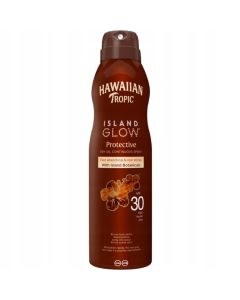 Hawaiian Tropic Island Glow Protective Dry Oil Continuous Spray SPF30 (177ml)