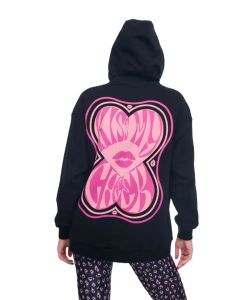 PCP Kiss My Cheek Black Hoodie (Large)