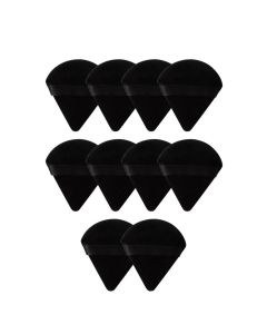 Bobby Warren Makeup Puff Set Soft Triangle - Black (10pcs)