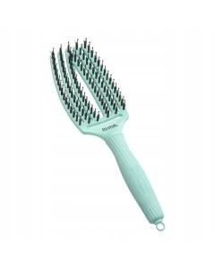 Olivia Garden Fingerbrush Boar & Nylon Hairbrush - Medium Mint