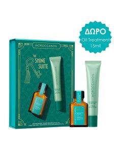 Moroccanoil The Shine Suite Mint Tea Gift Set (Treatment Original 15ml & Lip Balm 15g)