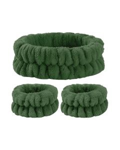 Bobby Warren Wristband & Headband Set - Army Green (3τμχ)