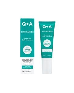 Q+A Niacinamide Balancing Daily Sunscreen SPF 50 High Protection (50ml)