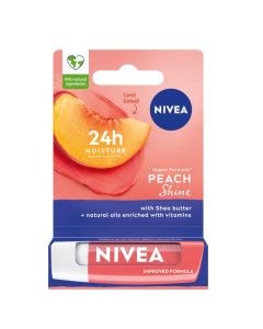 Nivea Peach Shine Lip Balm (4.8g)