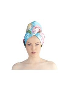 La Cocona Luxury Satin Hair Towel Wrap - Peony 