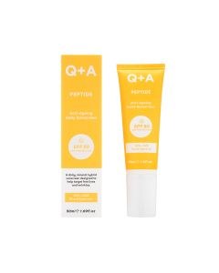 Q+A Peptide Anti-Ageing Daily Sunscreen SPF 50 High Protection (50ml)