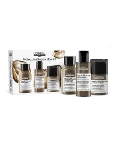 L’Oréal Professionnel Molecular Repair Hair Kit Trio (Shampoo 100ml, Rinse-Off Serum 75ml & Leave-in Mask 50ml)