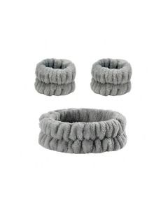 Bobby Warren Simple Solid Color Hairbands - Gray (3pcs)
