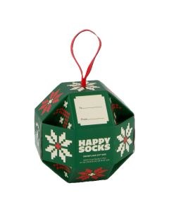 Happy Socks Snowflake Gift Box Adult Crew Socks 1 Pair (Size: 36-40)