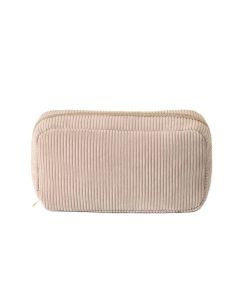 Bobby Warren Solid Color Makeup Bag - Beige