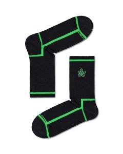 Happy Socks Squiggly Flower 3/4 Crew Sock (Size: 36-40)