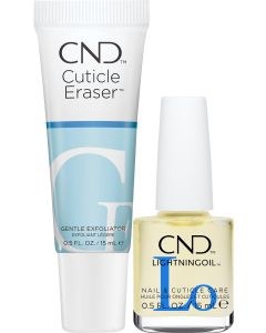 CND The Art & Care Of Nails The Cuticle Couple (LightningOil 15ml & Cuticle Eraser 15ml)