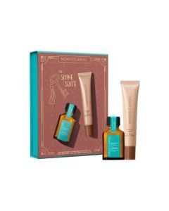 Moroccanoil The Shine Suite Vanilla Date Gift Set (Treatment Original 15ml & Lip Balm 15g)
