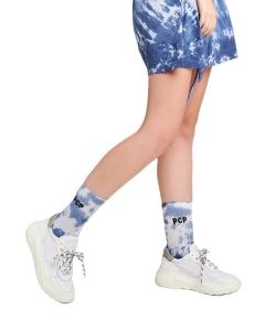 PCP Γυναικείες Tie-Dye Ανοιχτές Γαλάζιες Κάλτσες