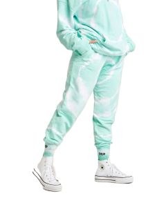 PCP Γυναικείο Tie-Dye Bae Παντελόνι Circles Μέντα (Large)