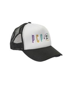 PCP Λευκό - Μαύρο με Παστέλ Λογότυπο Unisex Baseball Hat  - Zizel Beauty Shop 10-Years Anniversary Edition 2025