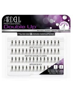 Ardell Professional Double Up Duralash Knotted Double Flares - Medium Black (56pcs)