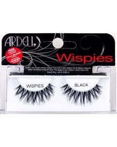 Ardell Wispies Lashes - Black (Lashes 1pair & Lash Adhesive 0.6g)