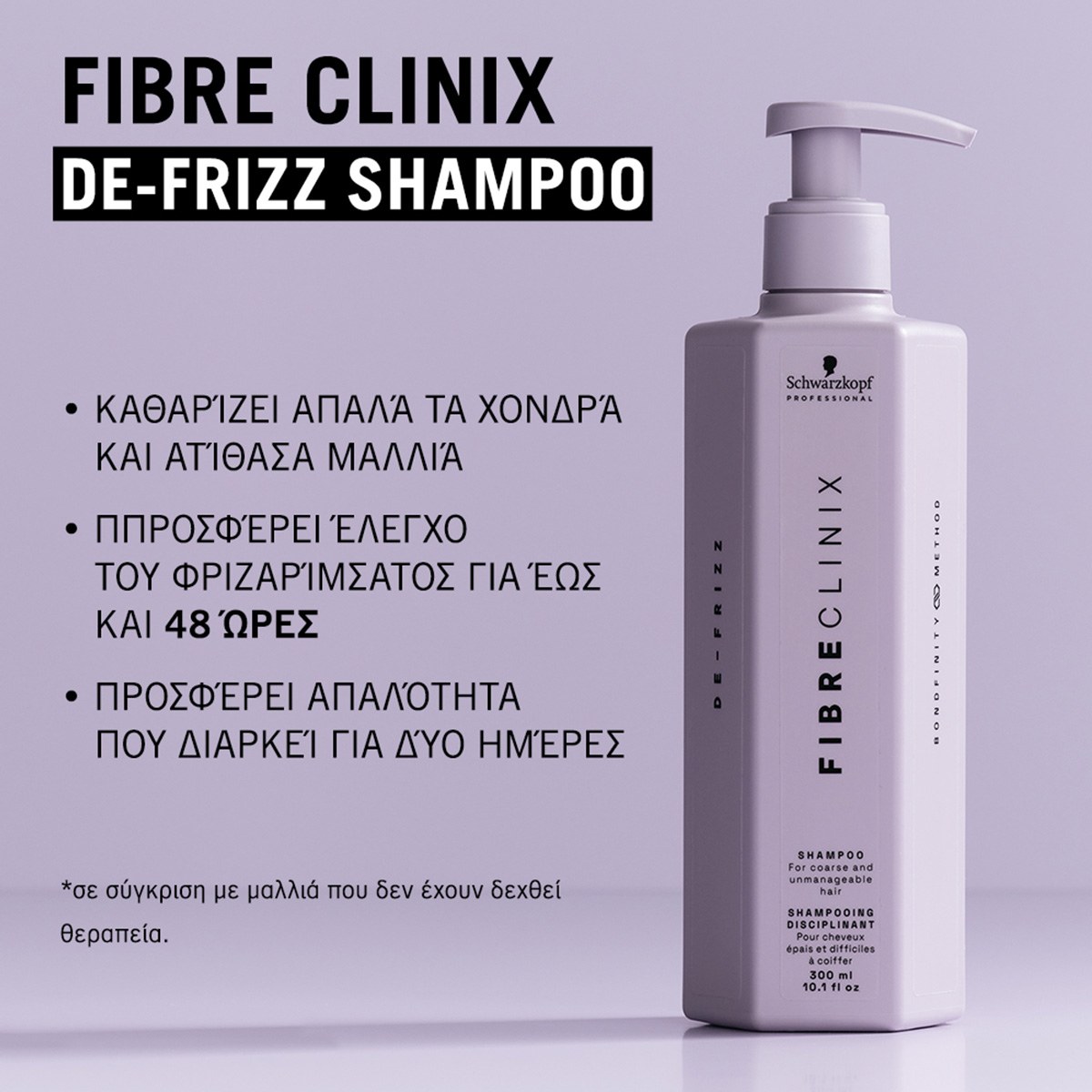 Schwarzkopf Professional Fibre Clinix De-Frizz Shampoo (300ml) φωτογραφία