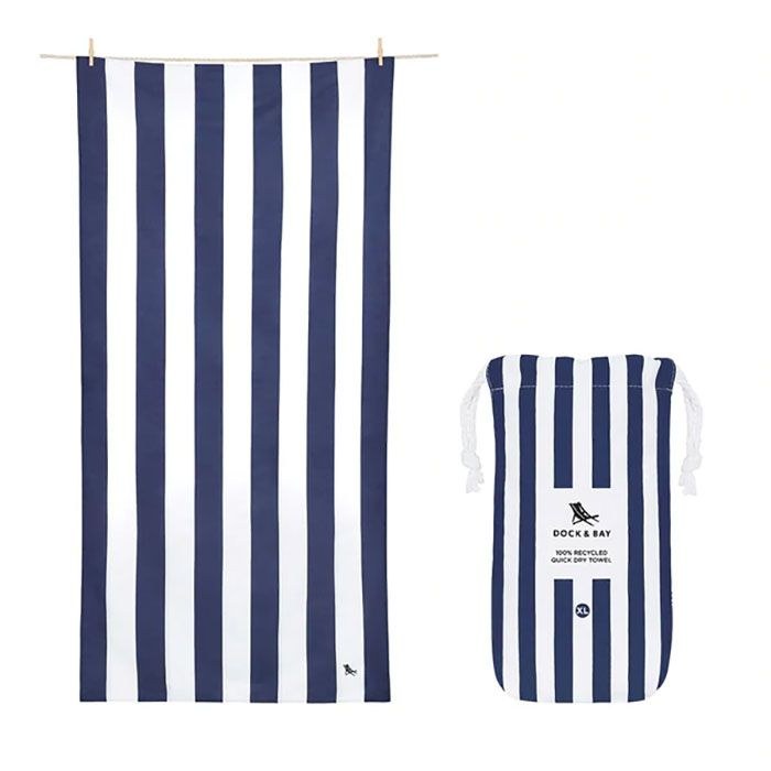 Dock & Bay Πετσέτα θαλάσσης Cabana - Whitsunday Blue Microfiber (Μικροϊνες) (200cm x 90cm)