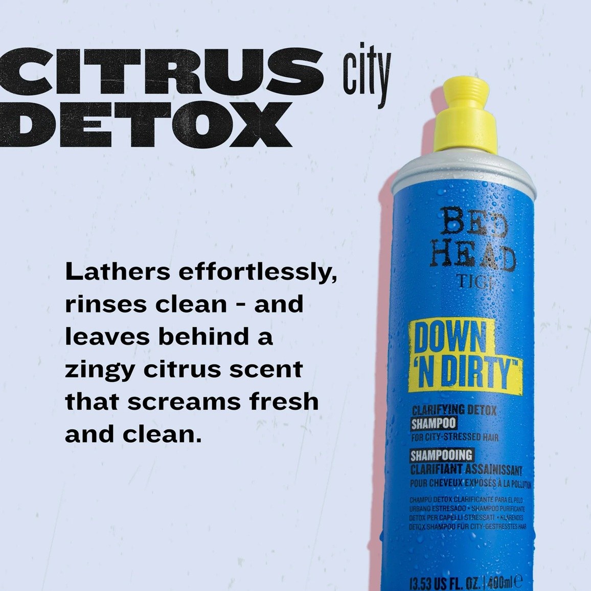 Bed Head Tigi Down 'N Dirty™ Clarifying Detox Shampoo (400ml) φωτογραφία