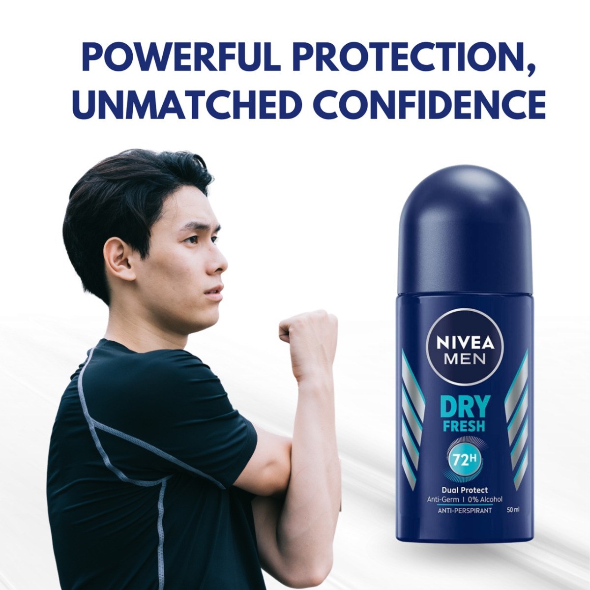 Nivea Men Dry Fresh 72h Dual Protect Anti-Perspirant Roll-On (50ml) φωτογραφία