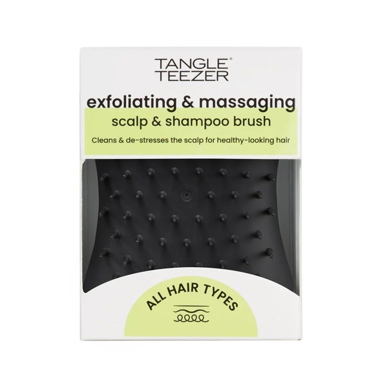 Tangle Teezer Exfoliating & Massaging Scalp & Shampoo Brush - Onyx Black φωτογραφία