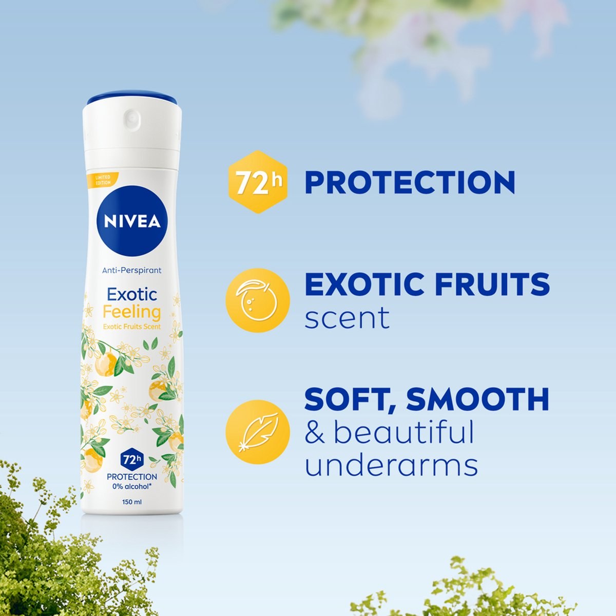 Nivea Exotic Feeling Anti-Perspirant Spray (150ml) φωτογραφία