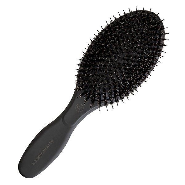 Olivia Garden Expert Care Oval Boar & Nylon Hairbrush - Black Label φωτογραφία
