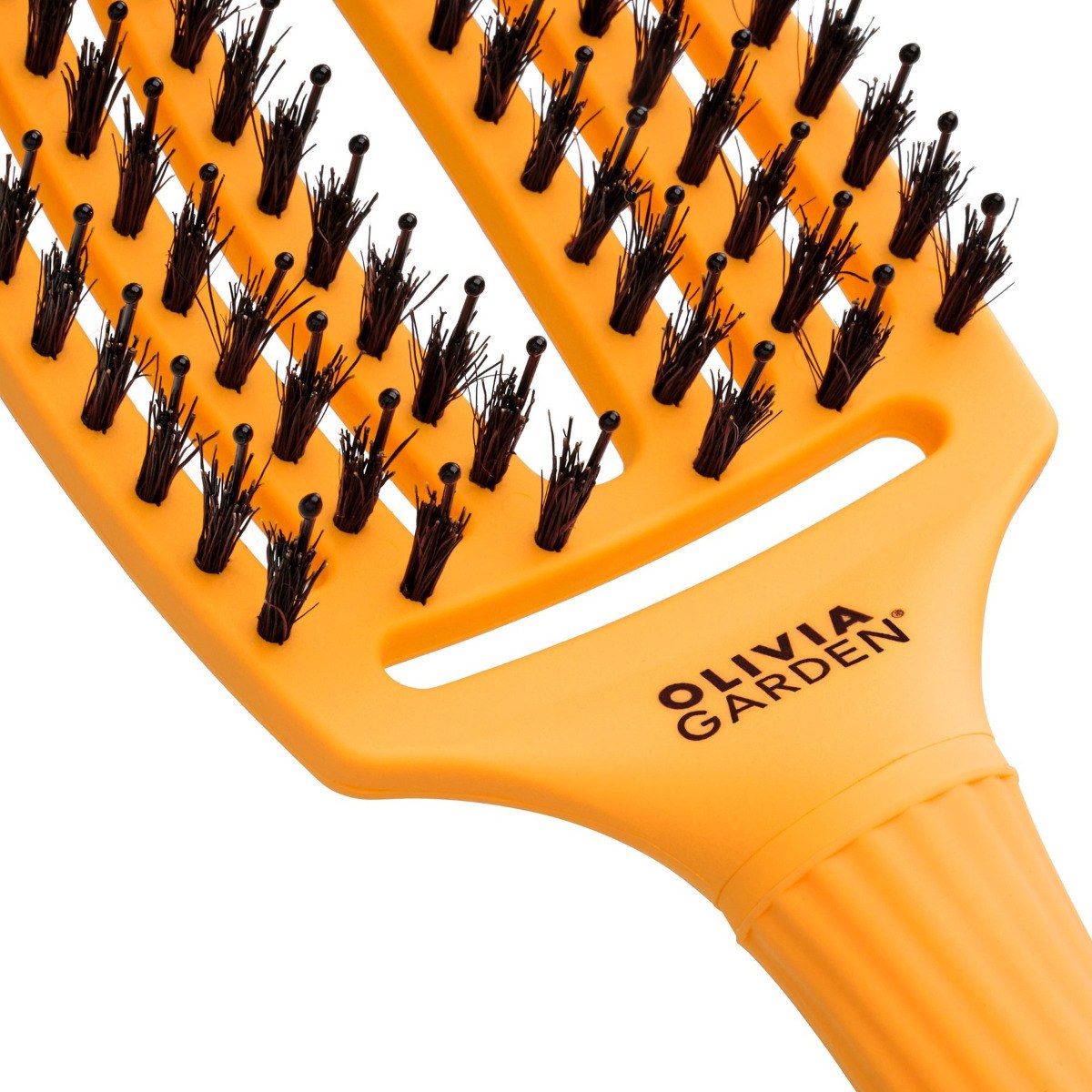 Olivia Garden Fingerbrush Combo Medium On The Road Again Hair Brush - Yellow Sunshine φωτογραφία