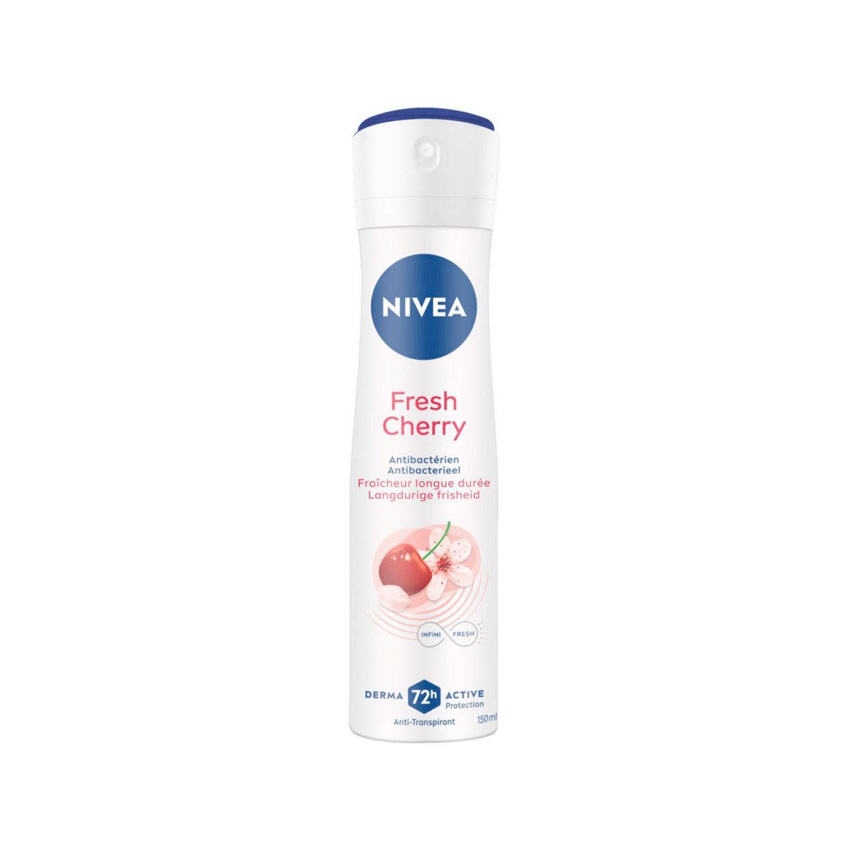 Nivea Fresh Cherry Antibacterial Infinifresh Derma 72h Active Protection Anti-Transpirant Spray (150ml)