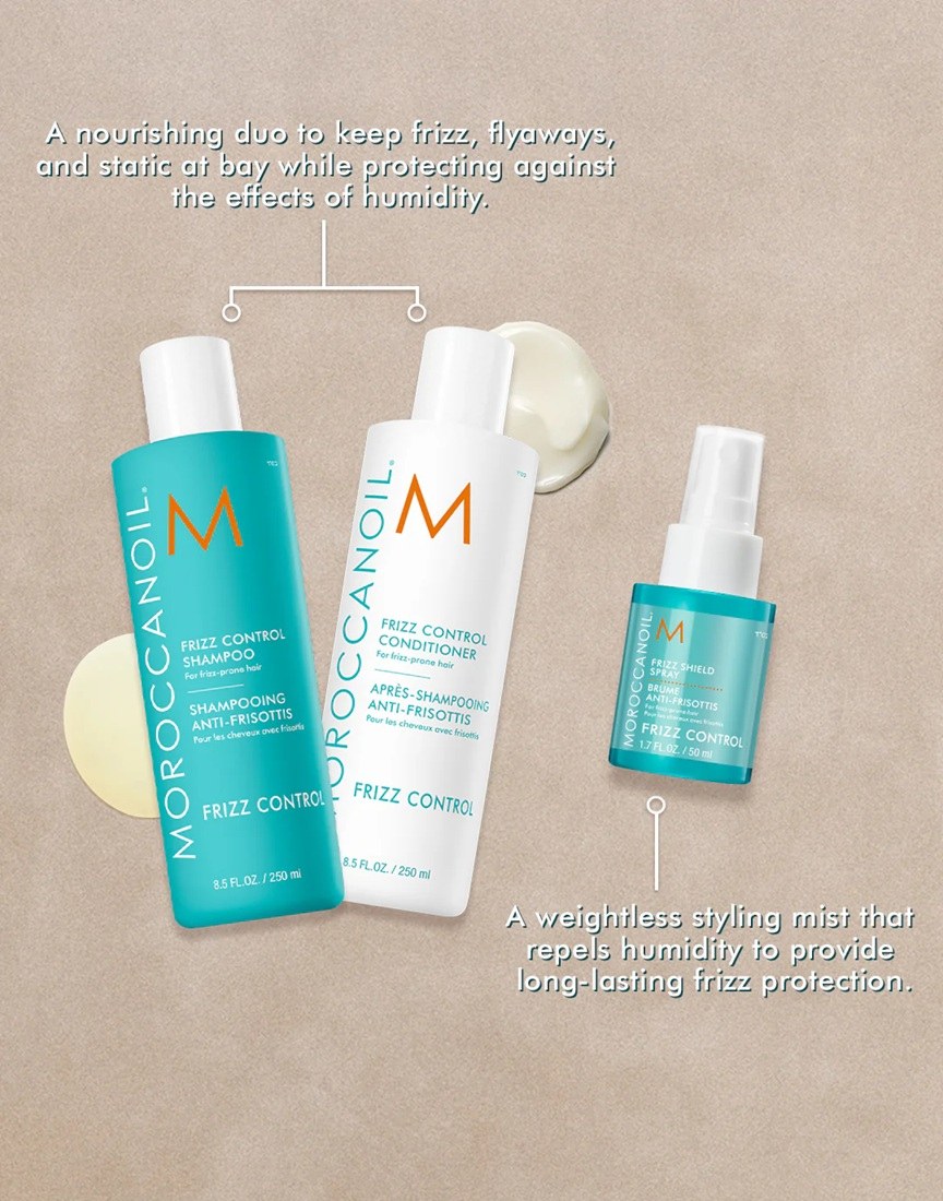 Moroccanoil Frizz Control Collection Spring Set (Shampoo 250ml, Conditioner 250ml & Shield Spray 50ml) φωτογραφία
