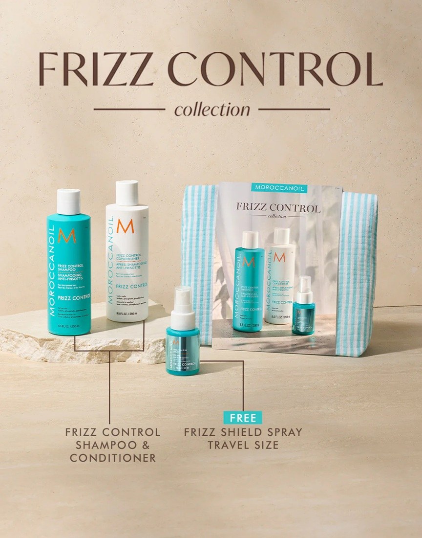Moroccanoil Frizz Control Collection Spring Set (Shampoo 250ml, Conditioner 250ml & Shield Spray 50ml) φωτογραφία