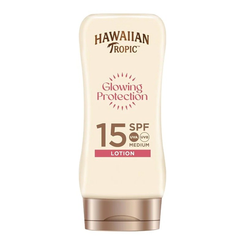 Hawaiian Tropic Glowing Protection SPF 15 UVA UVB Medium Lotion (180ml)