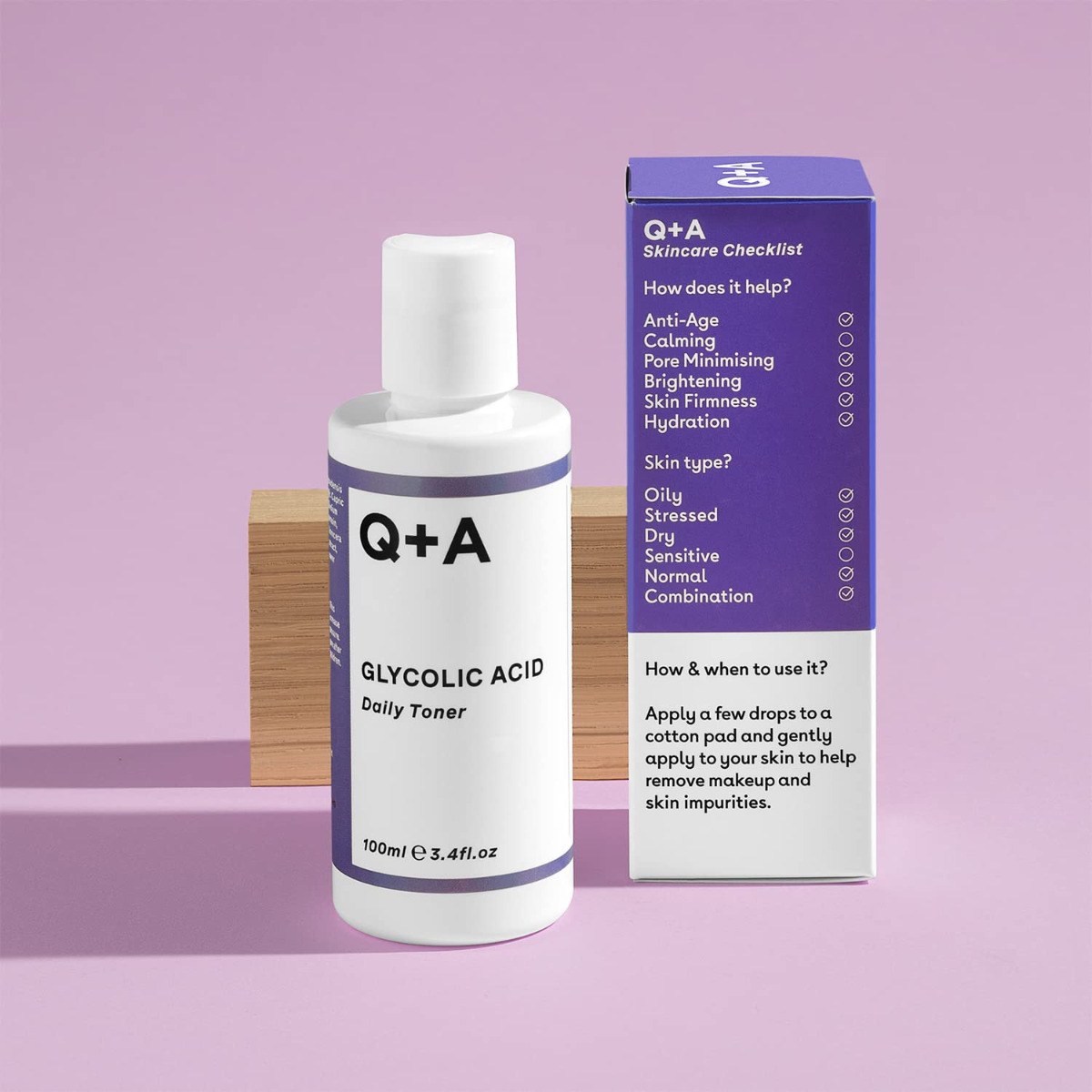 Q+A Glycolic Acid Daily Toner (100ml) φωτογραφία