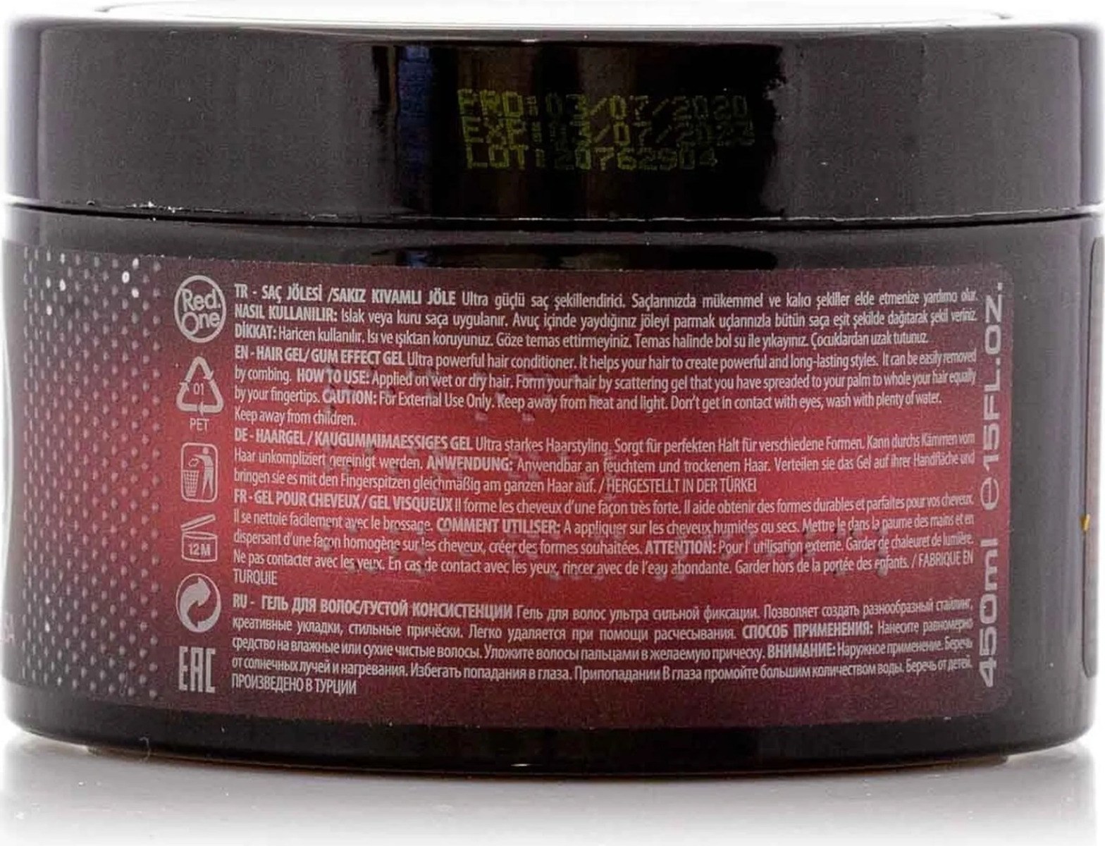 RedOne Gum Effect Bubblegum Hair Gel (450ml) φωτογραφία
