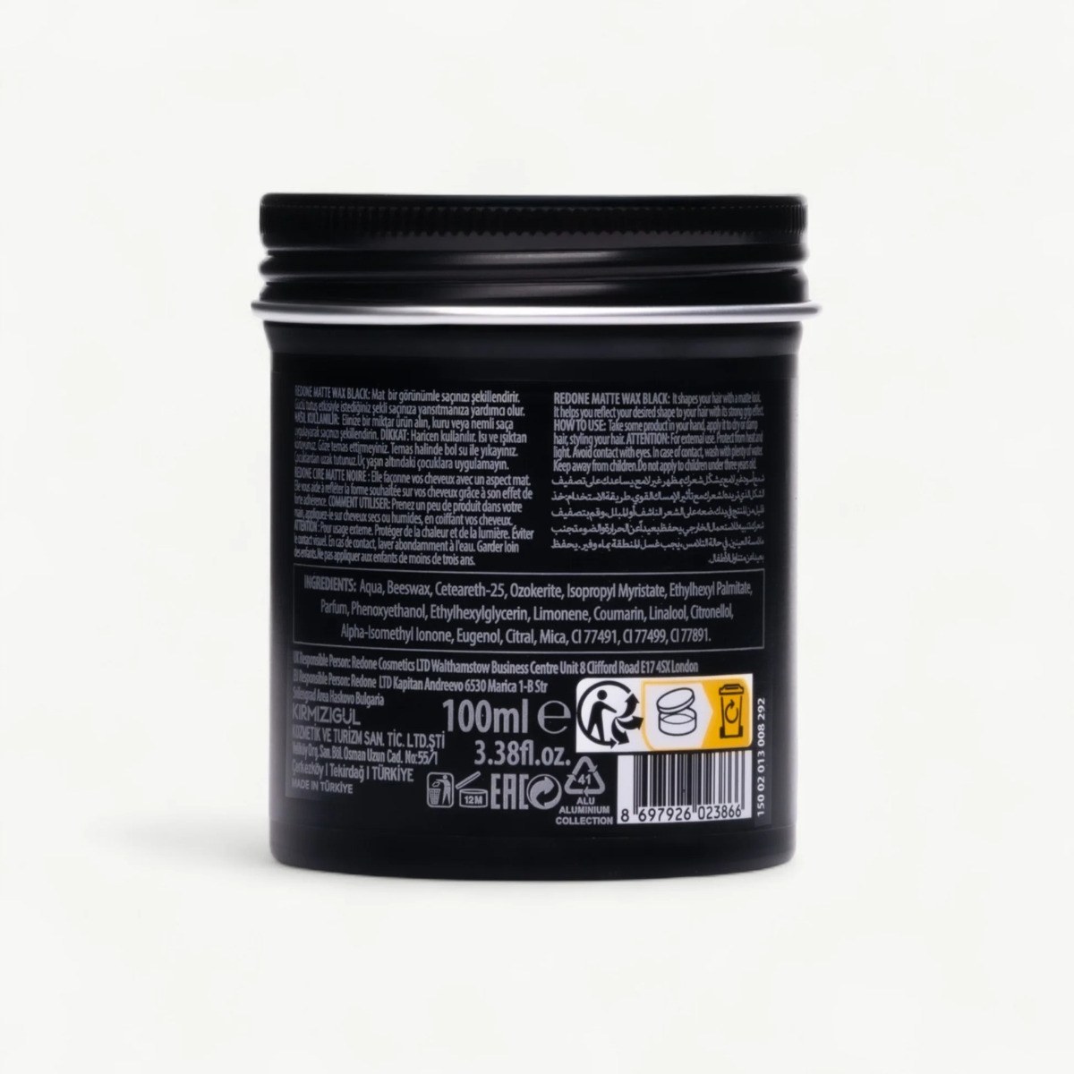RedOne Matte Hair Wax - Black (100ml) φωτογραφία