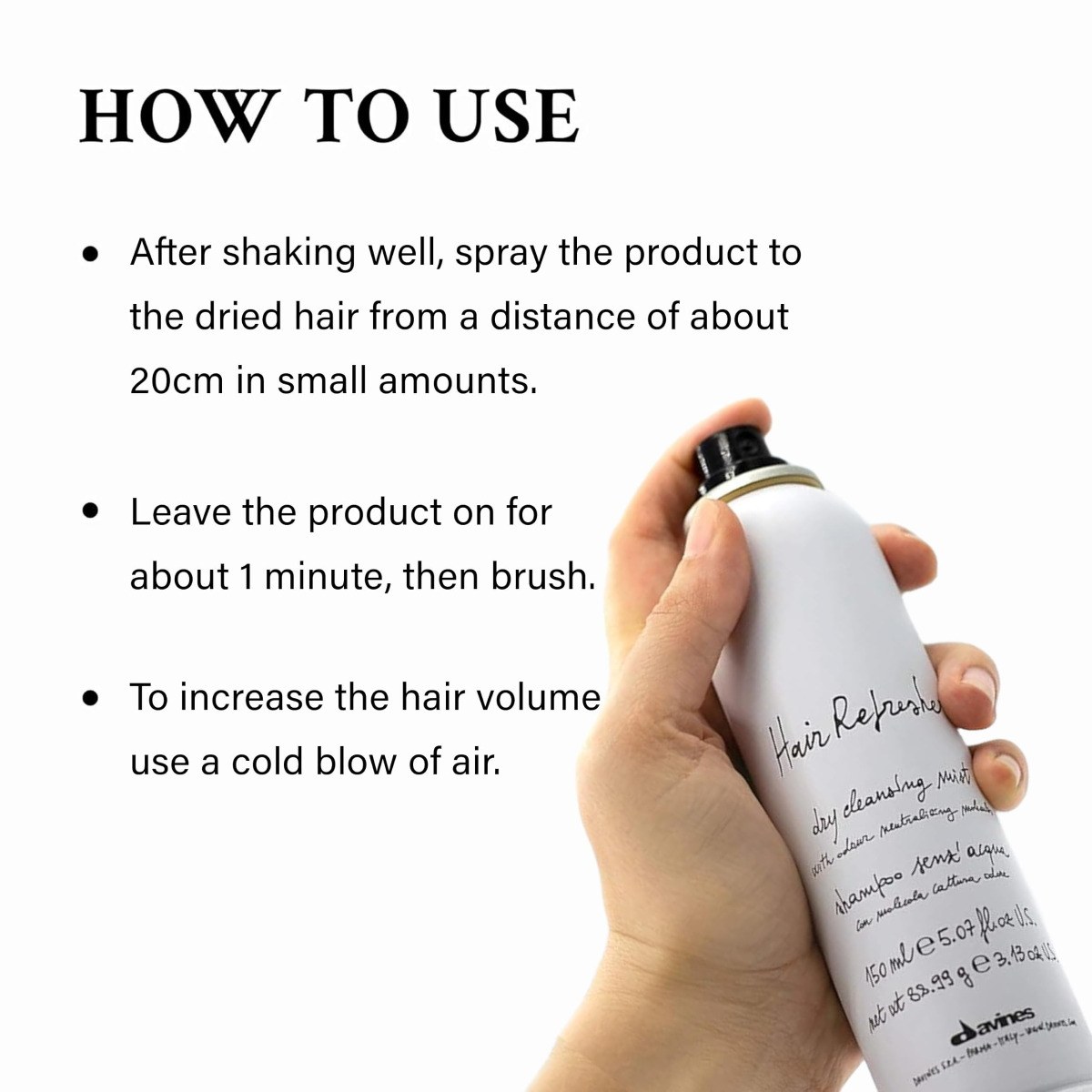 Davines - Hair Refresher Dry Cleansing Mist (150ml) φωτογραφία