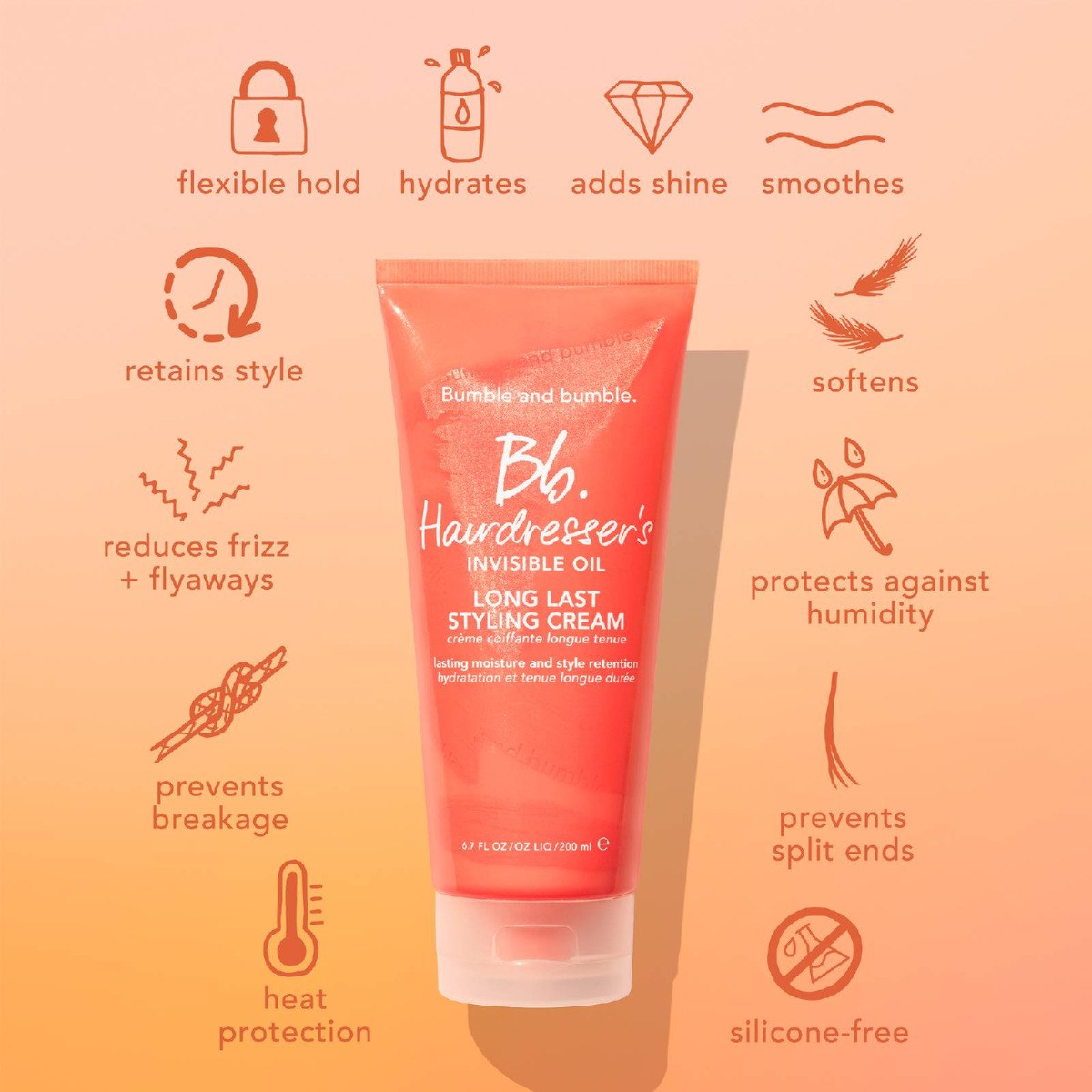 Bumble & bumble - Hairdresser's Invisible Oil - Long Last Styling Cream (200ml) φωτογραφία