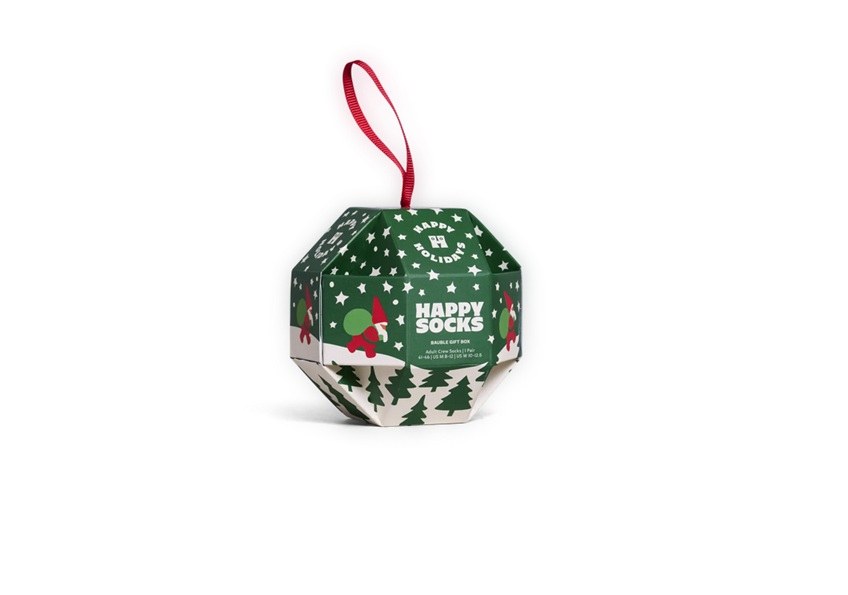 Happy Socks Happy Holidays Bauble Gift Box Adult Crew Socks 1 Pair (Size: 41-46) φωτογραφία