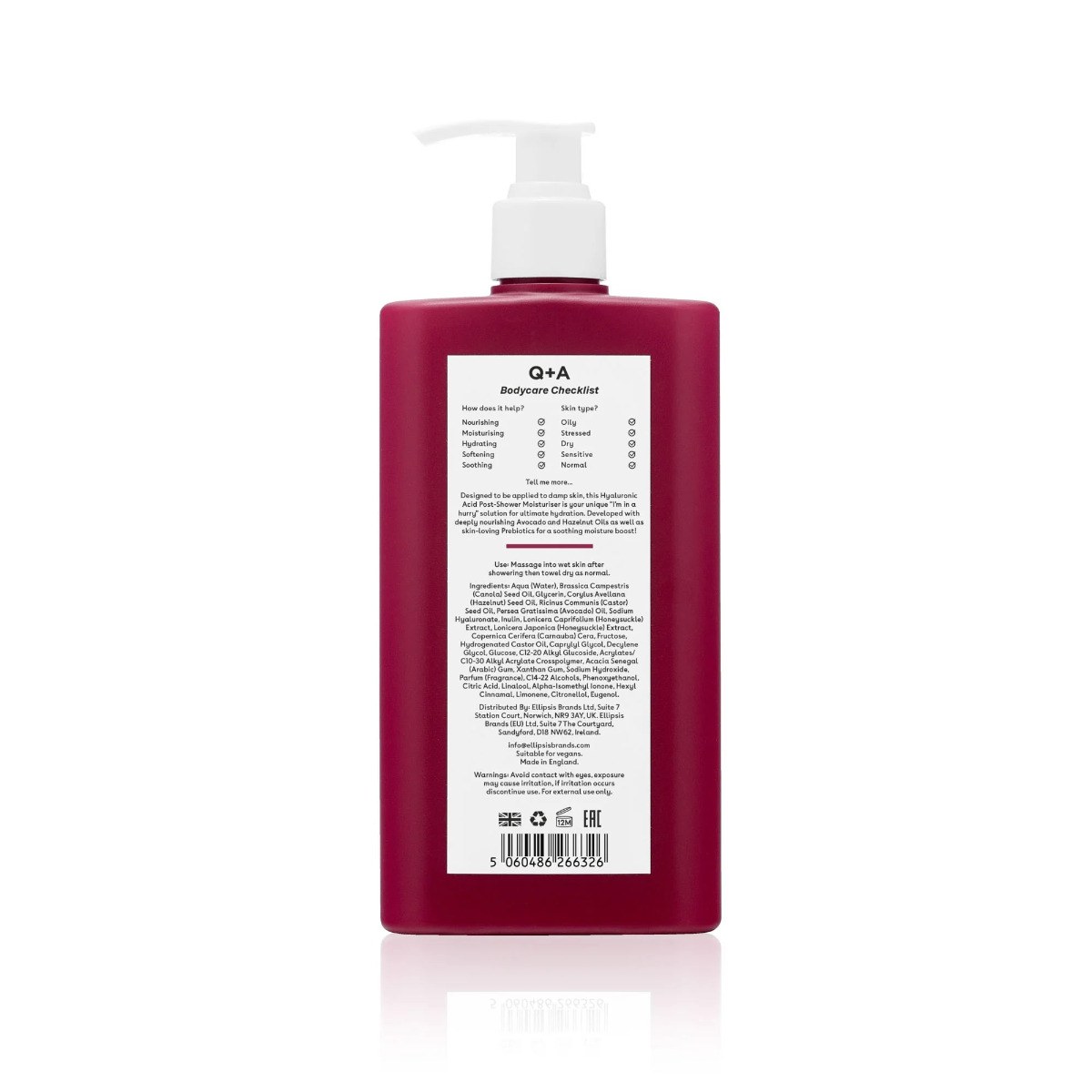 Q+A Hyaluronic Acid Post-Shower Moisturiser (250ml) φωτογραφία