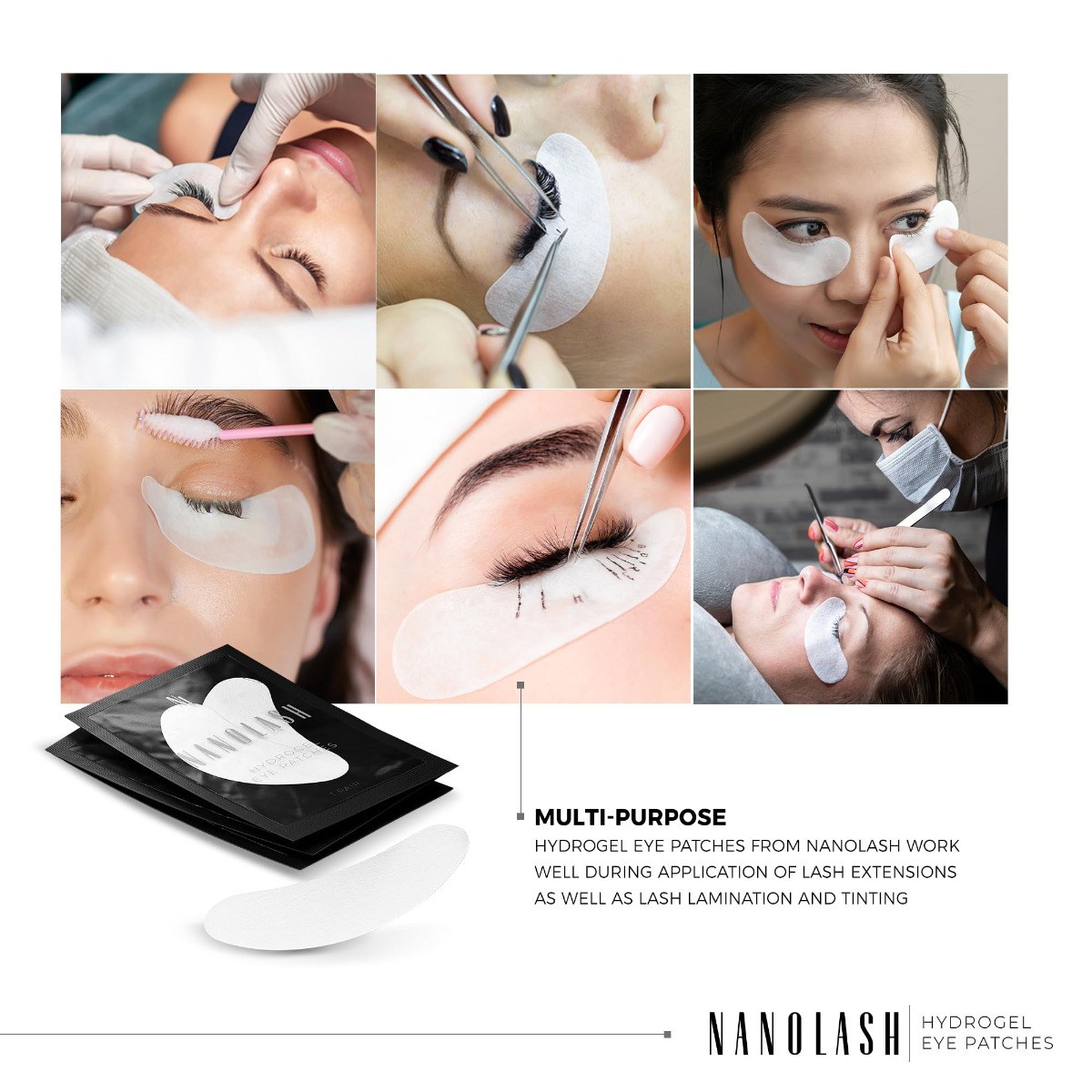 Nanolash Hydrogel Eye Patches - Regular (100pcs) φωτογραφία