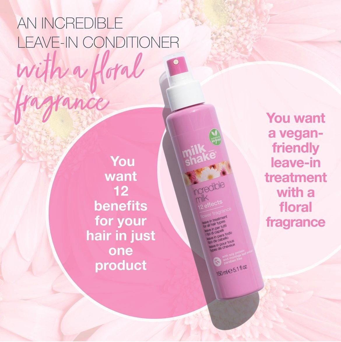 Milk_Shake Incredible Milk 12 Εffects Flower Fragrance (150ml) φωτογραφία
