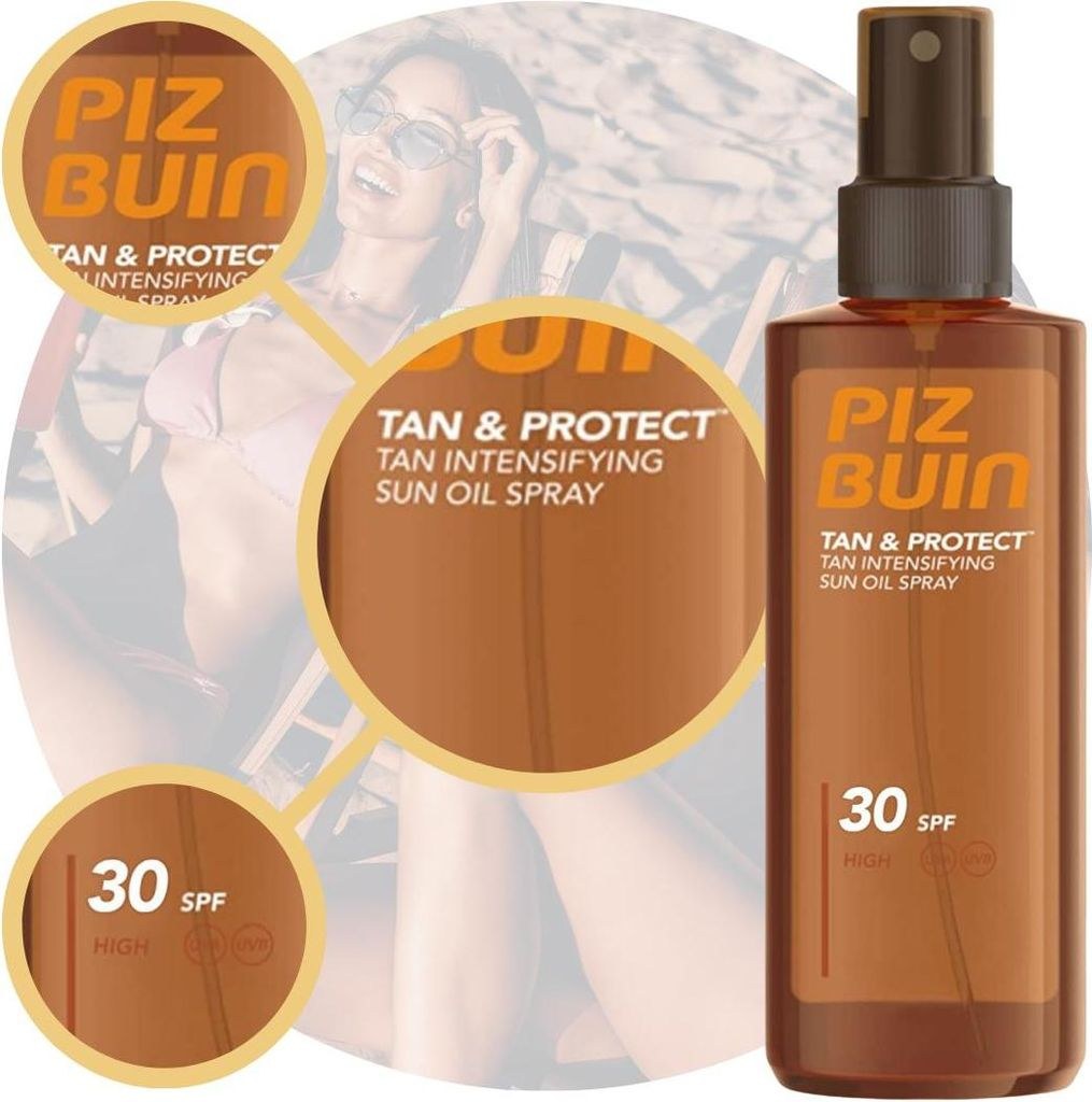 Piz Buin Tan & Protect Tan Intensifying Sun Oil Spray SPF30 (150ml) φωτογραφία