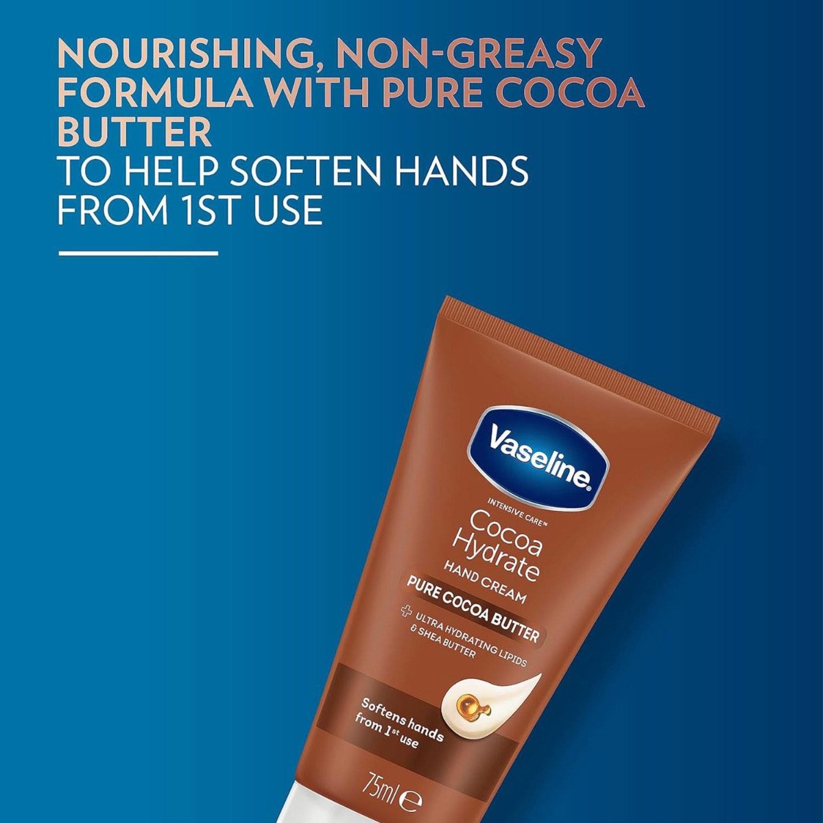 Vaseline® Intensive Care Cocoa Hydrate Hand Cream (75ml) φωτογραφία